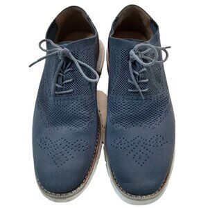 Nautica Mens Lace Up Wingtip Oxford Casual Shoes Gray Size 12